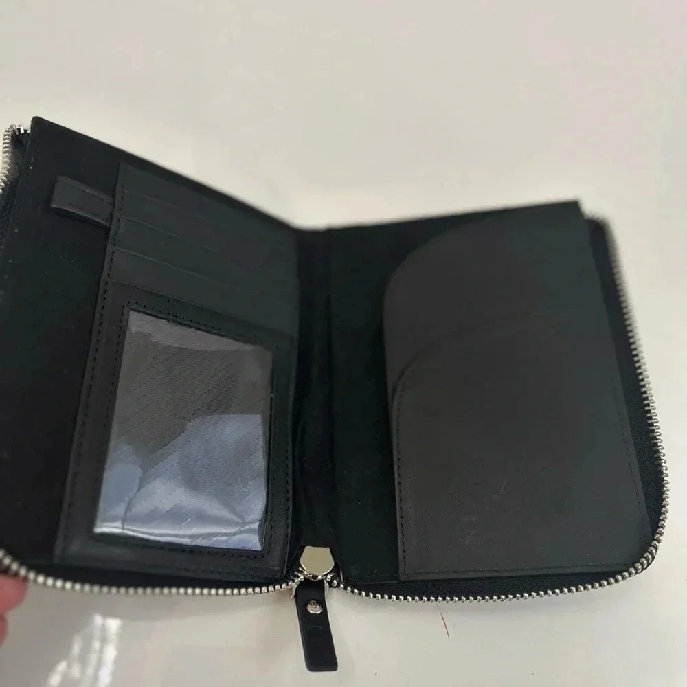 ! Omega Leather black Wallet